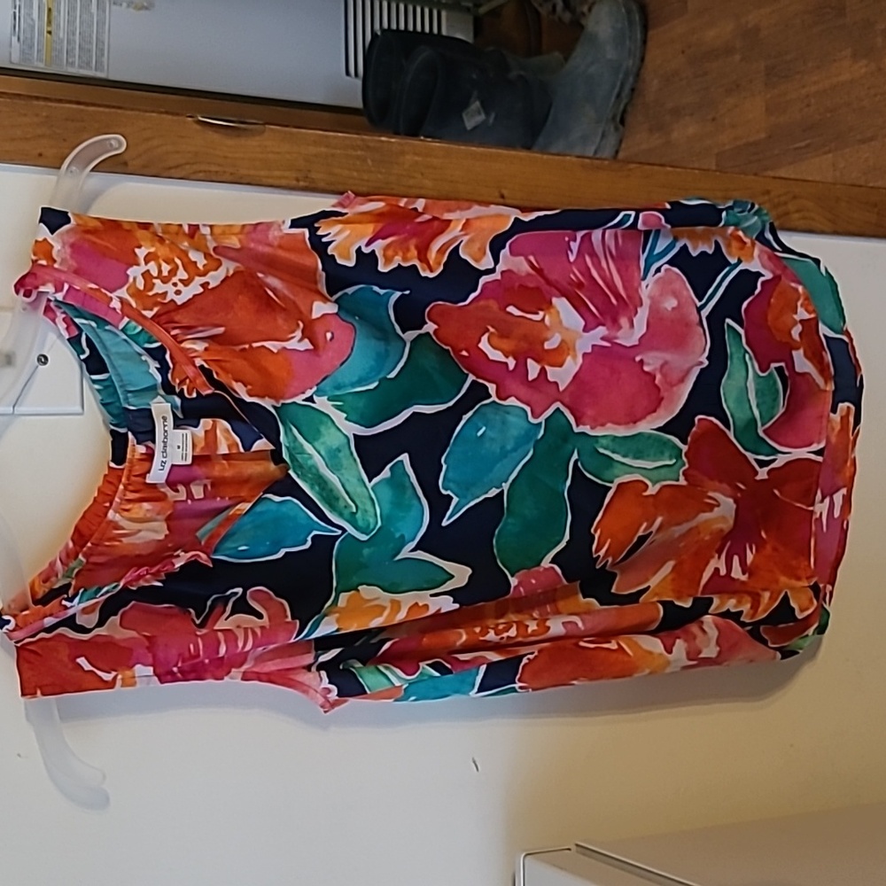 Liz Claiborne flower print tank top